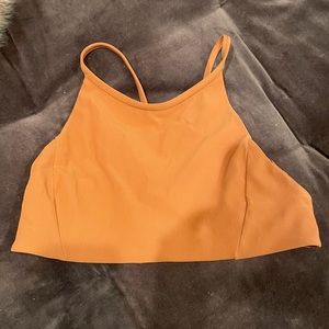 COPY - Like new Lululemon burnt orange high neck sports bra